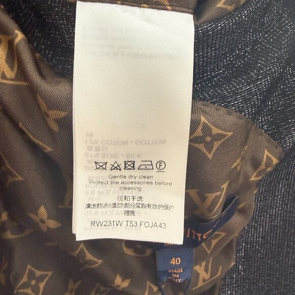 NWT Louis Vuitton Single-Breasted Glitter Blazer Size 40 with COA - Picture 11 of 14